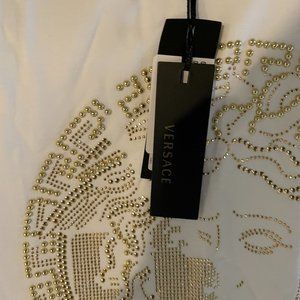 Versace White and Gold Tee